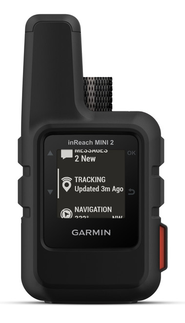 Garmin inReach Mini 2 Compact Satellite Communicator Black SOS/Maps/GPS Rechargeable Li Battery Bluetooth/ANT+