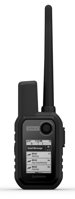 Garmin Alpha 10 Dog Tracker & Trainer Handheld Rechargeable Li-ion Bluetooth/ANT+ GPS Up to 20 Dogs