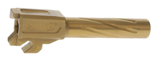 Rival Arms RA20P301E Precision 9mm Luger Drop-In Barrel 3.90" Gold PVD 4340H Steel for Sig P320 Carry