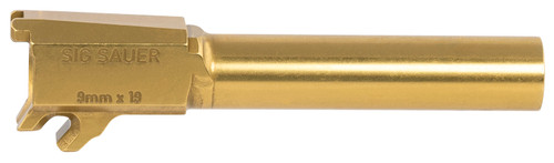 Sig Sauer 8900777 P365XL Factory Replacement Barrel 9mm Luger 3.70" Gold Titanium Nitride
