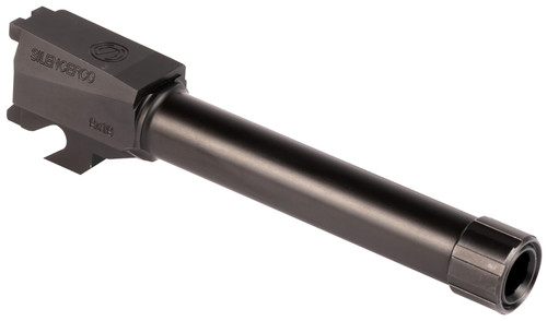 SilencerCo AC2486 Threaded Barrel 4.50" 9mm Luger, Black Nitride, Sig P320 Compact