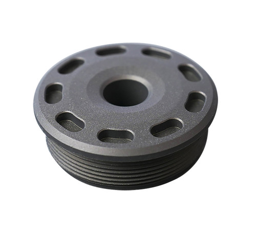 SilencerCo AC5388 Bravo Front Cap 223 Cal Titanium Black Suppressor Cap