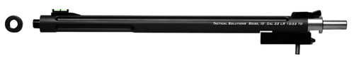 Tactical Solutions X-Ring Takedown Barrel 22 LR 16.50" Matte Black Aluminum Bull Fluted Threaded for Ruger 10/22