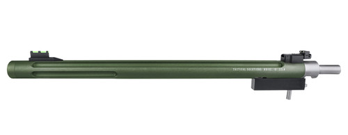 Tactical Solutions X-Ring Takedown Barrel 22 LR 16.50" OD Green Aluminum Bull Fluted Threaded for Ruger 10/22
