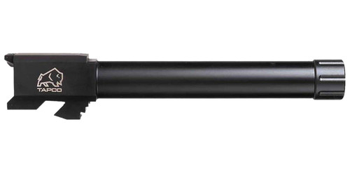 Tapco TAP22001 Threaded Drop-In Replacement Barrel 9mm for Glock 17 Gen 1-3 Black Nitride Stainless Steel