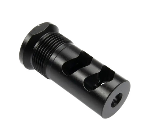 Wilson Combat SPRTMBFB556 Rapid-Thread Muzzle Brake Whisper 5.56 Cal 1/2"x28 Black Melonite