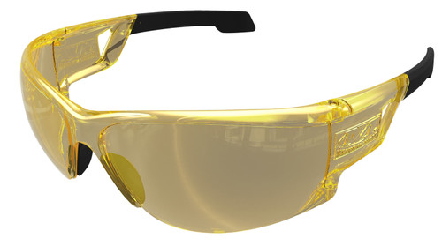 Mechanix Wear VNS30ACBU Vision Type-N Safety Glasses Amber Lens Anti-Scratch Black Frame