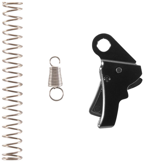 Apex Tactical 115112 Action Enhancement Curved Trigger w/ 5-5.50 lbs Draw Weight & Black Finish for Springfield Hellcat