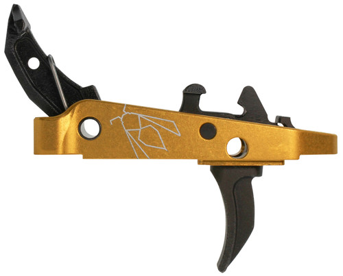 CMC Triggers 47507 Yella Jacket AK Drop-In Combat Trigger Group 2.0 Single-Stage Curve 3.50 lbs Black/Yellow