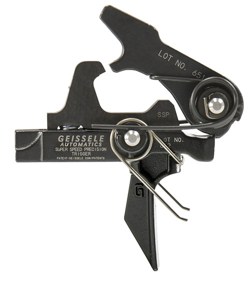 Geissele Automatics SSP Flat Bow Single-Stage Trigger Mil-Spec Steel Black Oxide AR