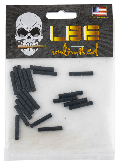 LBE Unlimited AR-15 Hammer & Trigger Pin Set 20 Pack Black 4140 Steel