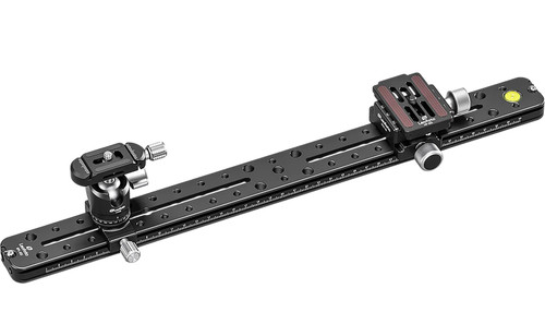Leofoto USA FDM-04 Binocular Rangefinder Rail Kit Black Aluminum 17.71 Inch