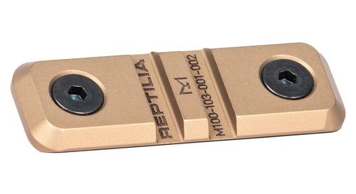 Reptilia LLC 100280 Low Profile M-LOK Rail Mount, FDE 7075-T6 Aluminum