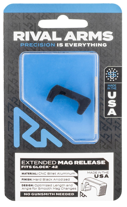 Rival Arms RA72S001A Extended Magazine Release for Sig P320 Hard Black Anodized Aluminum