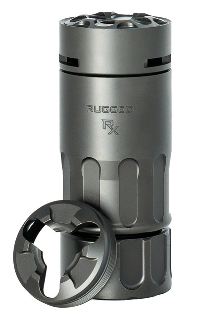 Rugged Suppressors RX001 RX Blast Diverter/Brake Black Nitride Stainless Steel Dual Taper Locking System Muzzle Caps Included