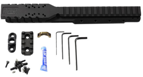 Samson 030026501 Hannibal Rail Optic Mount for Ruger Mini-14 or Mini-30 (2008 or Later) Black Anodized 0 MOA