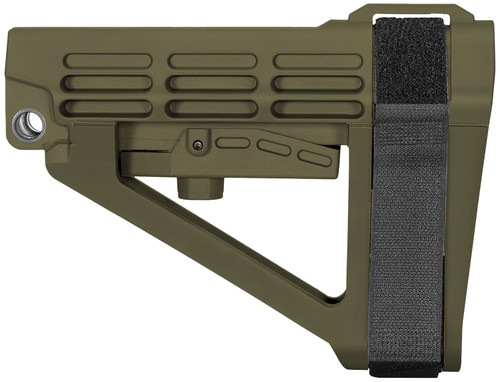 SB Tactical SBA4 X Pistol Stabilizing Brace OD Green Adjustable Synthetic AR-Platform