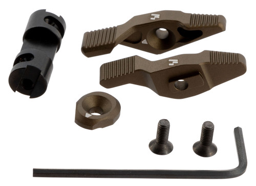 Strike Industries AR Platform Strike Switch 60/90 Degree Safety Selector FDE Aluminum Ambidextrous