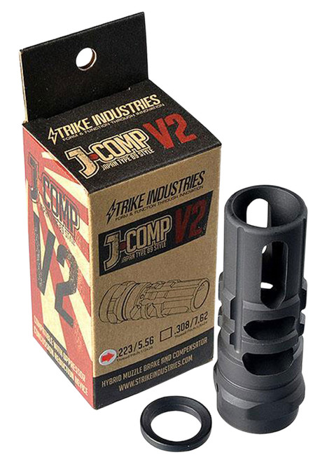 Strike Industries JCOMP2223 JComp Gen 2 Compensator Black Steel 5.56 AR-Platform