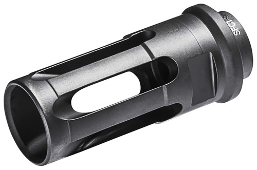 SureFire SFCT5561228 Closed-Tine Flash Hider for 5.56x45mm NATO AR-15, 1/2"-28 tpi, Black DLC Stainless