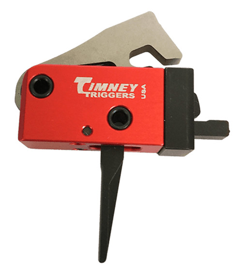 Timney Triggers 682ST PCC Two-Stage Straight Trigger 2 lb Pull Black/Red for AR-Platform