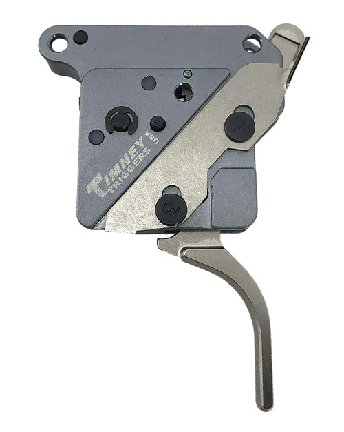 Timney Triggers THEHITST16 The Hit Straight Trigger 8 oz Pull Nickel Finish for Remington 700 Right