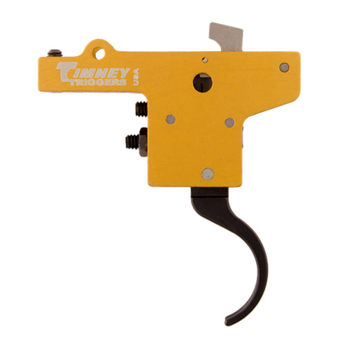 Timney Triggers 201 Featherweight Curved Trigger 3 lb Pull Yellow/Black for Mauser 98FN