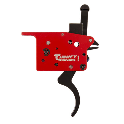 Timney Triggers 307 Featherweight Deluxe Black/Red Curved Trigger 3 lb Pull for Mosin-Nagant