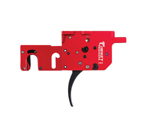 Timney Triggers 650 RPR Two-Stage Curved Trigger 8 oz/1 lb Pull Black/Red for Ruger Precision