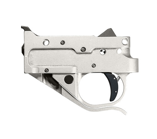 Timney Triggers 10221C16 Single-Stage Curved Trigger 2.75 lbs Pull Silver/Black for Ruger 10/22