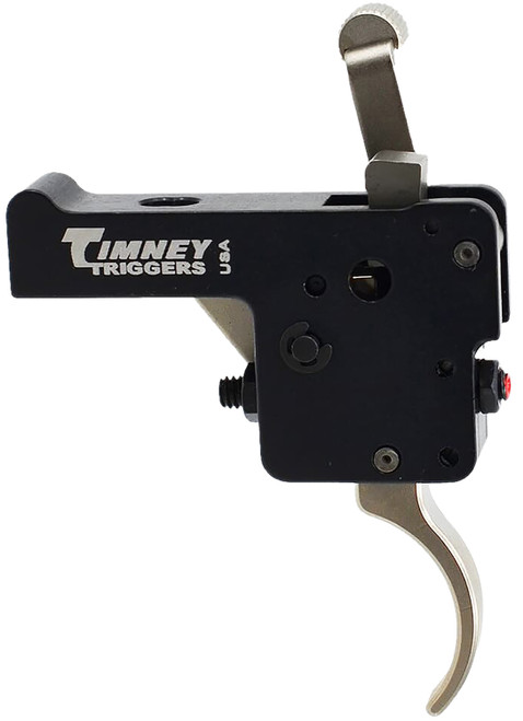 Timney Triggers 60916 Featherweight Deluxe Curved Trigger 3 lbs Pull Black/Nickel for Howa 1500