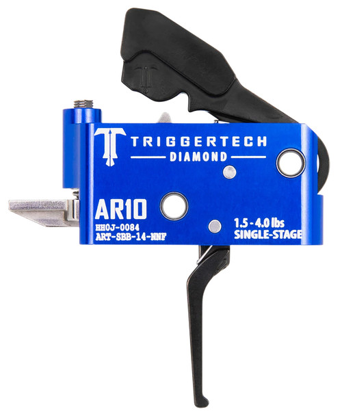 TriggerTech ARTSAB14NNF Diamond Black Straight Flat Trigger for AR-10
