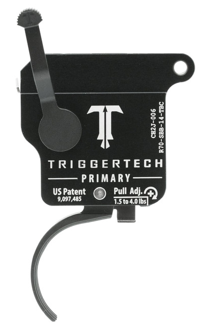 TriggerTech R70SBB14TBC Primary Single-Stage Curved Trigger 1.5-4 lbs for Remington 700 Right