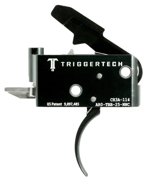 TriggerTech AROTBB25NNC Adaptable Primary Two-Stage Curved Trigger 2.5-5 lbs for AR-15