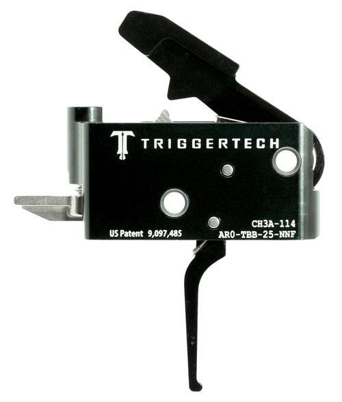 TriggerTech Adaptable Primary Two-Stage Flat Trigger for AR-15 Right Hand, 2.50-5 lbs