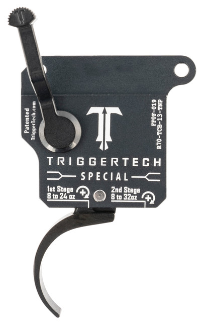 TriggerTech Special Two-Stage Pro Curved Trigger for Remington 700 Right, 1-3.5 lbs Gray/Black