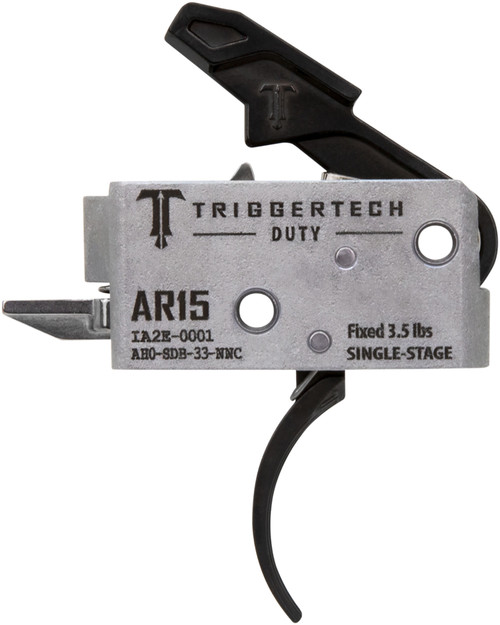TriggerTech AH0SDB33NNC Duty Curved Single-Stage Trigger, 3.50 lbs for AR-15