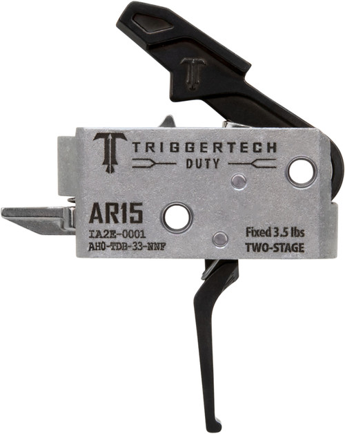 TriggerTech AH0TDB33NNF Duty Flat Two-Stage Trigger, 3.50 lbs for AR-15