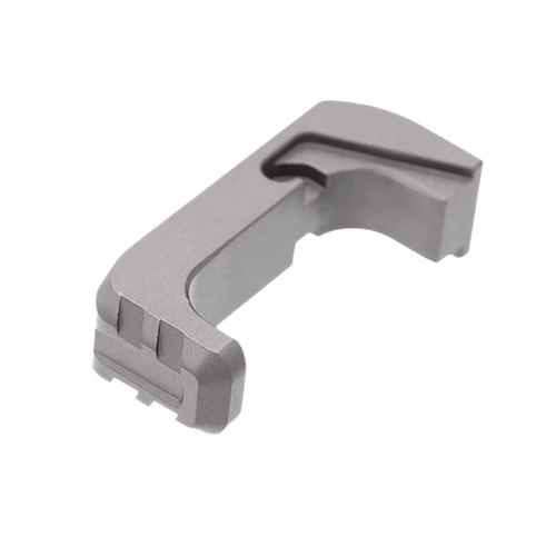 Tyrant CNC Extended Magazine Release for Glock 43x/48 - Grey Aluminum