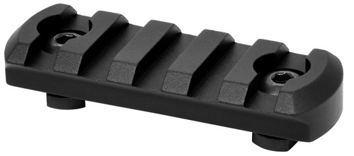 Warne 6202M M-LOK 5-Slot Picatinny Rail Section Black Anodized Aluminum