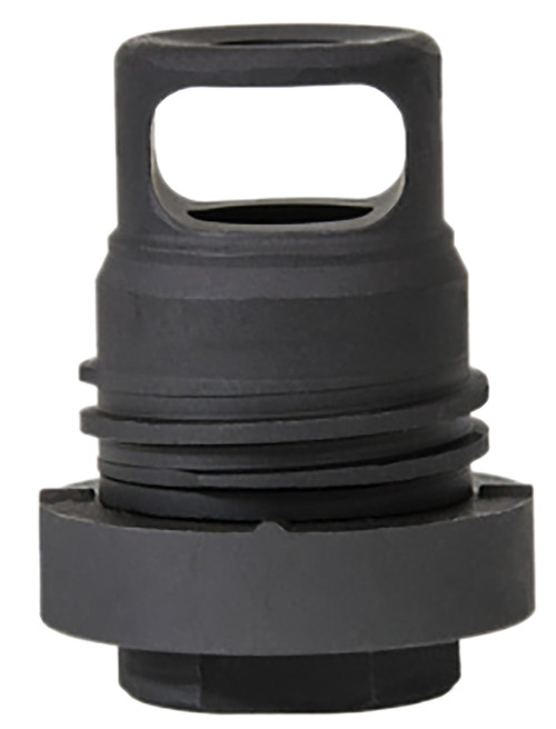 Yankee Hill 3102-1MB-24A Mini Phantom QD Muzzle Brake, Black Melonite Steel, 5/8"-24 tpi, 1.60" OAL, 30 Cal AR-Platform