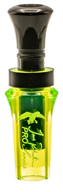 Duck Commander DCPROAC Jase Robertson Pro Series Open Duck Call Double Reed Mallard Hen, Chartreuse Acrylic