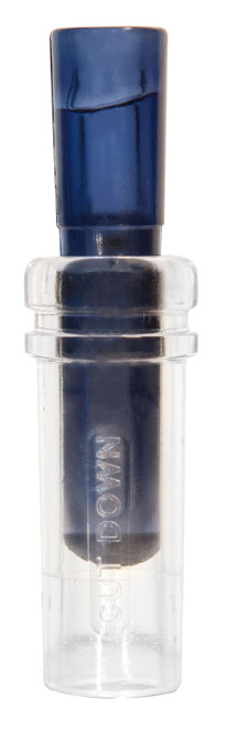 Duck Commander DCCD Cut Down 2.0 Double Reed Open Duck Call, Blue Polycarbonate