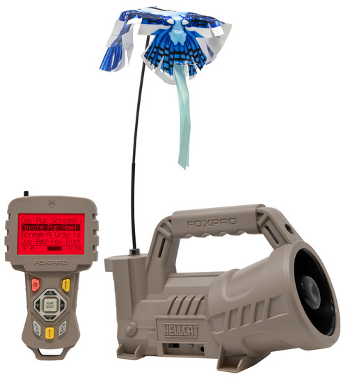 Foxpro Hellcat Digital Predator Game Call with Decoy - 175+ Sounds, Tan ABS Polymer