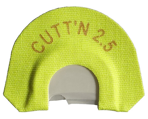 HS Strut 05904 Cuttn 2.5 Double Reed Diaphragm Turkey Call Small Frame Yellow