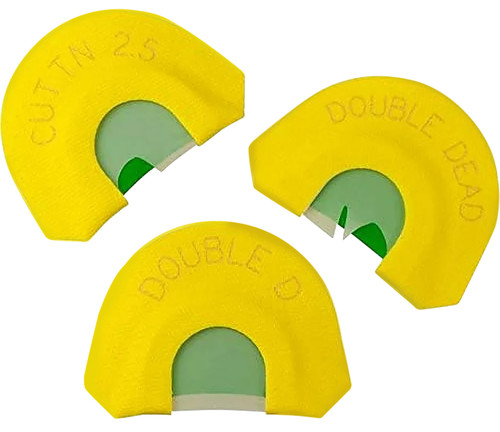 HS Strut 05933 Ultimate Starter Pack Turkey Diaphragm Call 3-Pack Double D Double Dead Cuttn 2.5 Yellow
