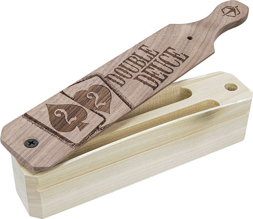 Hunters Specialties HSDTBC Double Deuce Walnut Box Turkey Call with Double Trough Design