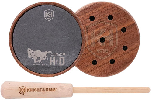 Knight & Hale KHT0202 HD Slate Surface Pot Turkey Call Walnut/Hickory
