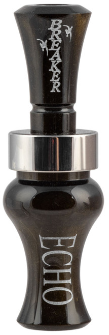 Echo Calls 78909 Breaker Single Reed Duck Call - Black Gold Pearl Acrylic