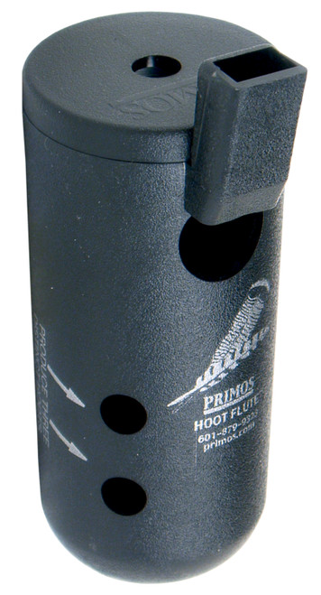 Primos 314 Hoot Flute Owl Turkey Call - Open Call, Black Plastic